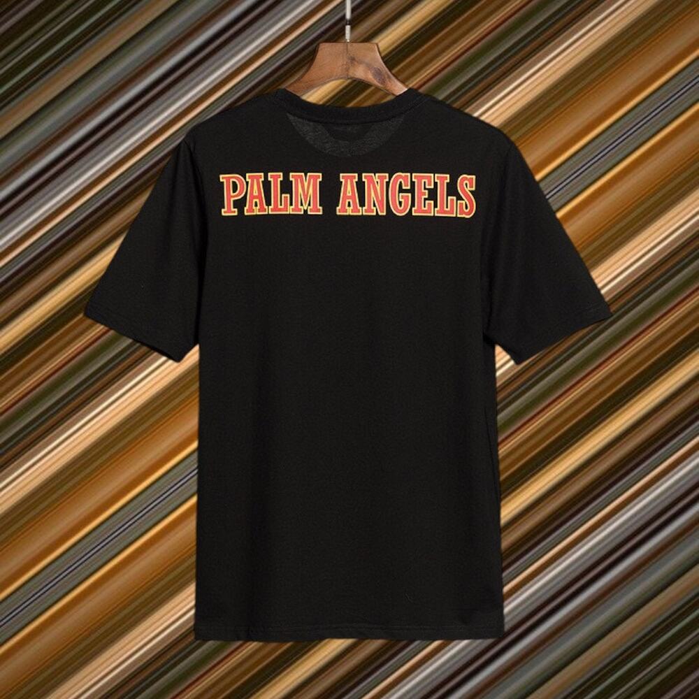 Palm Angels Men's Black Short Sleeve T-Shirt - Picture 2 of 2